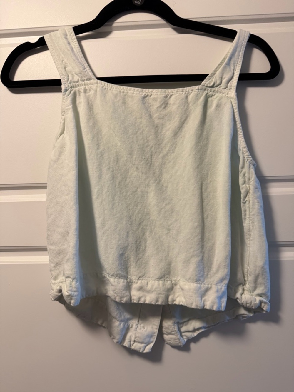 Madewell Mint Linen Blend Tank